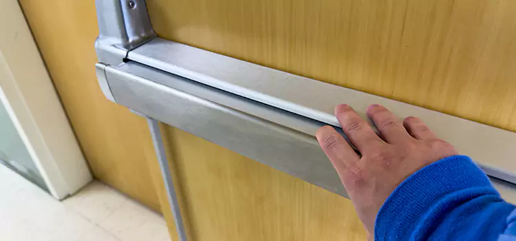 Installing a Push Bar on a Door Bedford